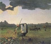 Giovanni Segantini The Hay Harvest (mk09) oil painting on canvas